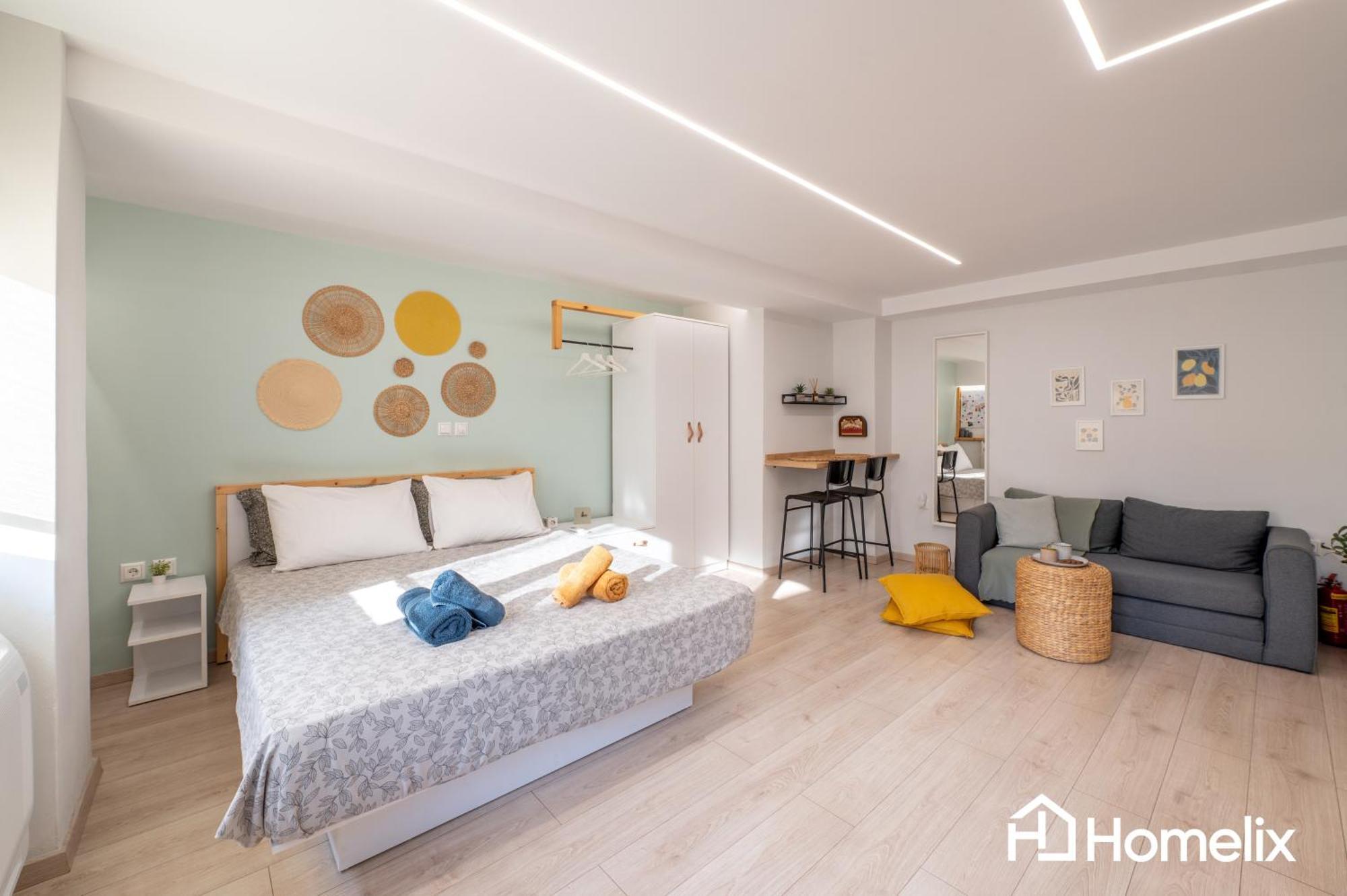 Roomaki - New & Stylish Studio In The Center With Parking Chalkís エクステリア 写真